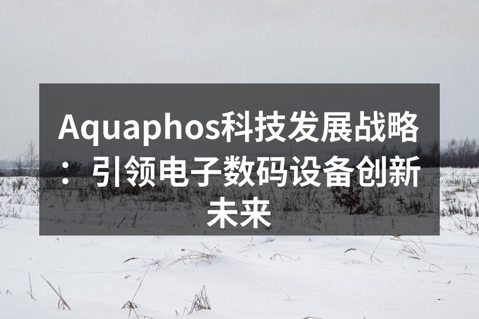 Aquaphos科技发展战略：引领电子数码设备创新未来